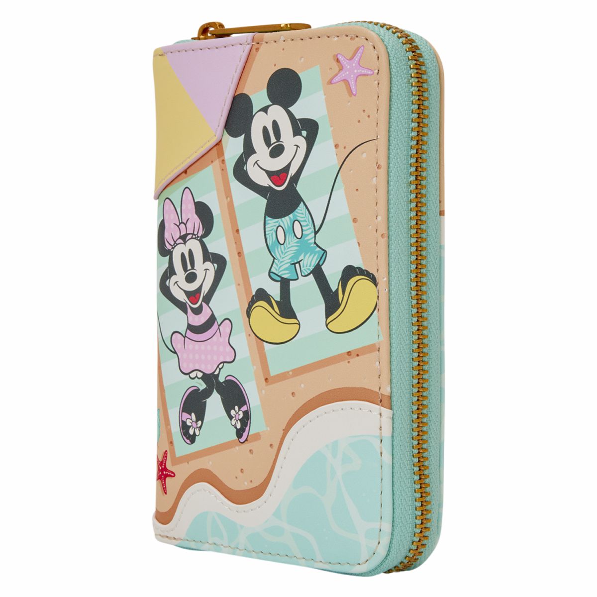 Mickey & Minnie Beach Fun Zip Around Wallet