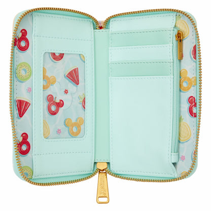 Mickey & Minnie Beach Fun Zip Around Wallet