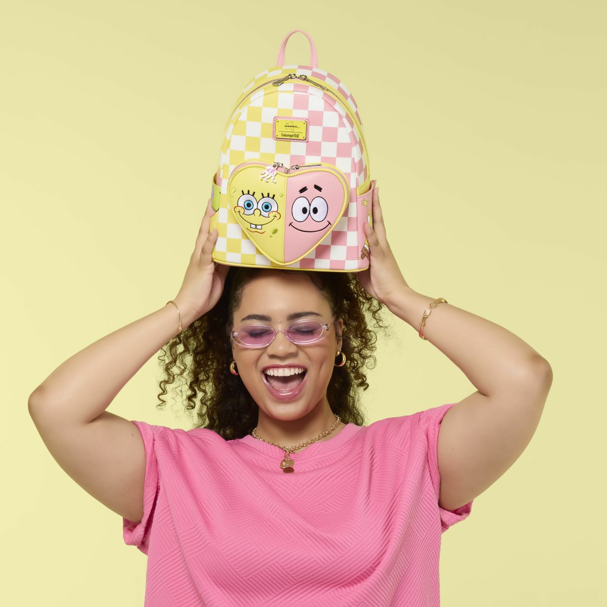 SpongeBob SquarePants & Patrick Star Checkered Mini Backpack