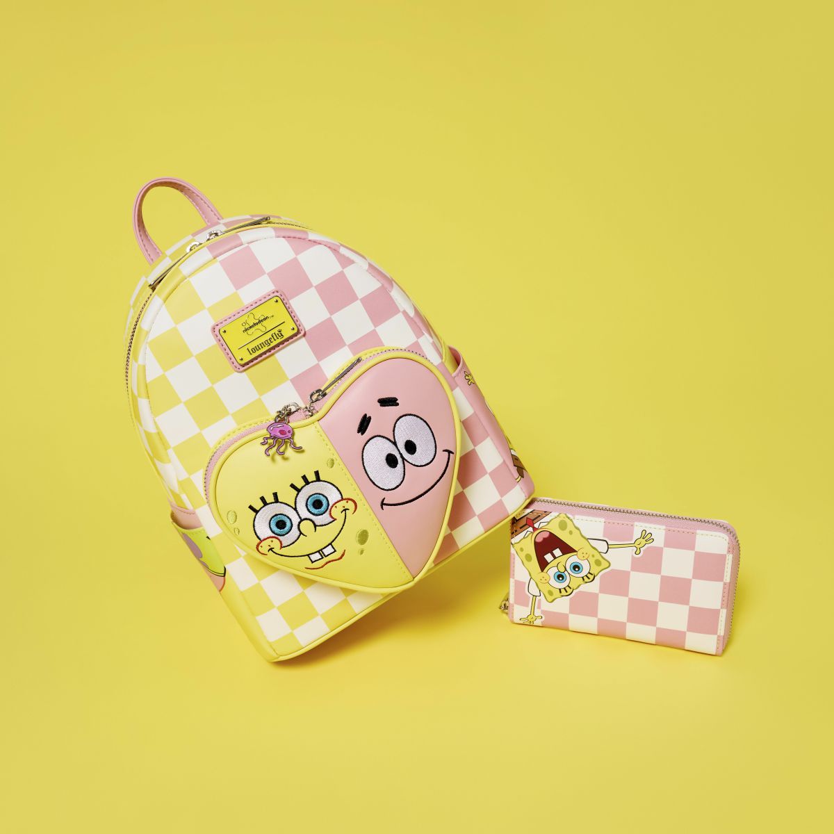SpongeBob SquarePants & Patrick Star Checkered Mini Backpack