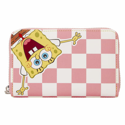SpongeBob SquarePants & Patrick Star Checkered Zip Around Wallet