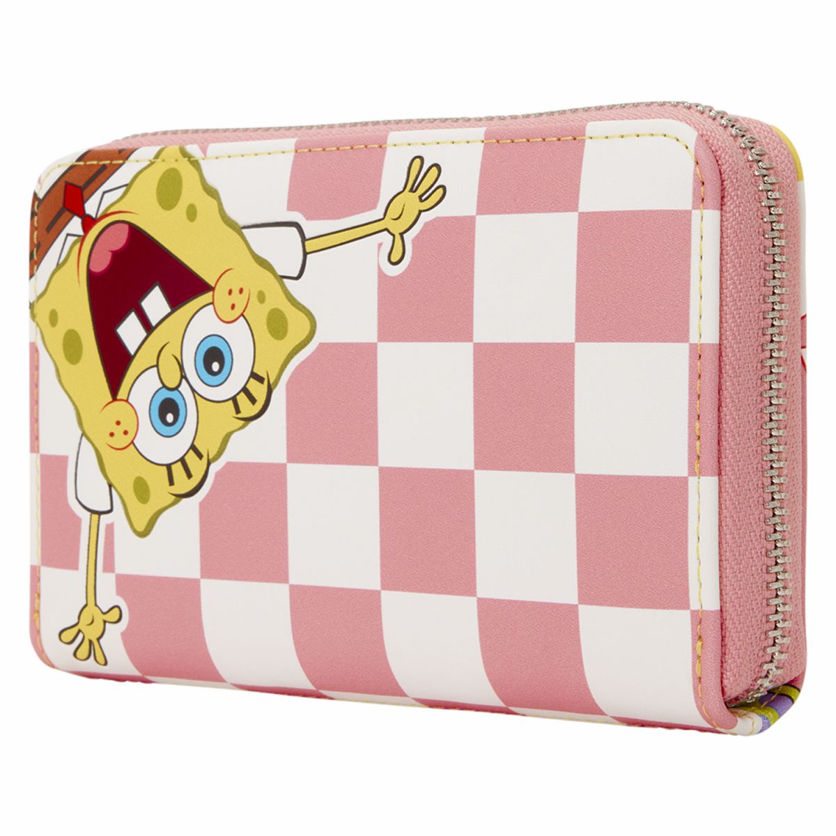SpongeBob SquarePants & Patrick Star Checkered Zip Around Wallet