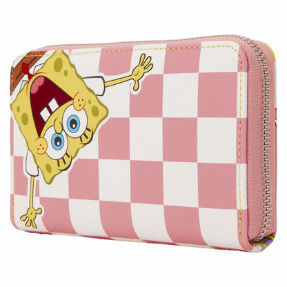 SpongeBob SquarePants & Patrick Star Checkered Zip Around Wallet
