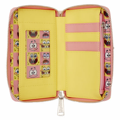 SpongeBob SquarePants & Patrick Star Checkered Zip Around Wallet