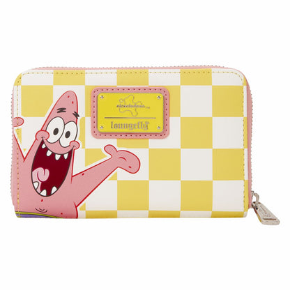 SpongeBob SquarePants & Patrick Star Checkered Zip Around Wallet