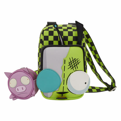 Invader Zim Gir Cell Phone Crossbody Bag with Coin Bag