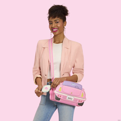 Barbie Corvette Car Light-Up Crossbody Bag with Coin Bag