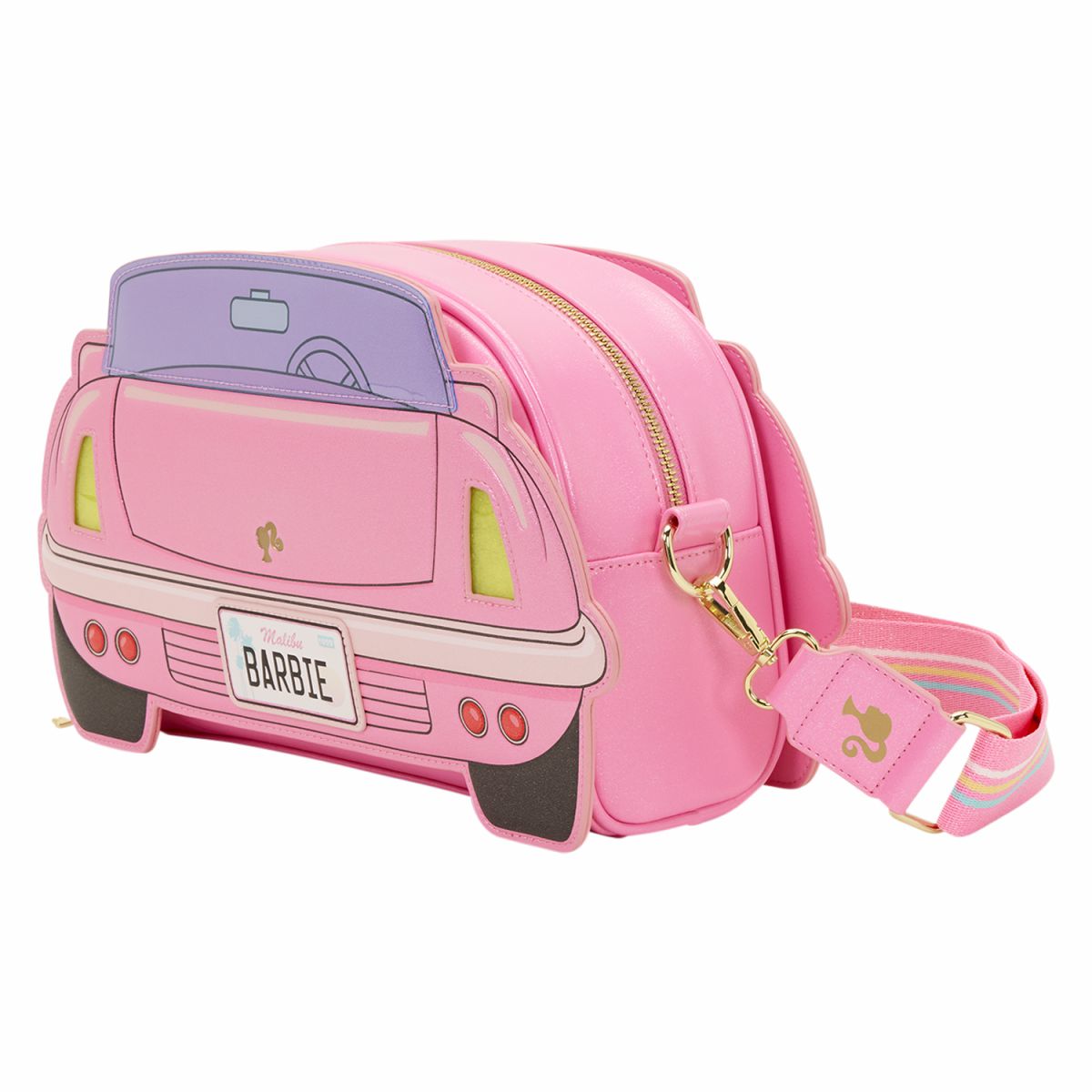 Barbie Corvette Car Light-Up Crossbody Bag with Coin Bag