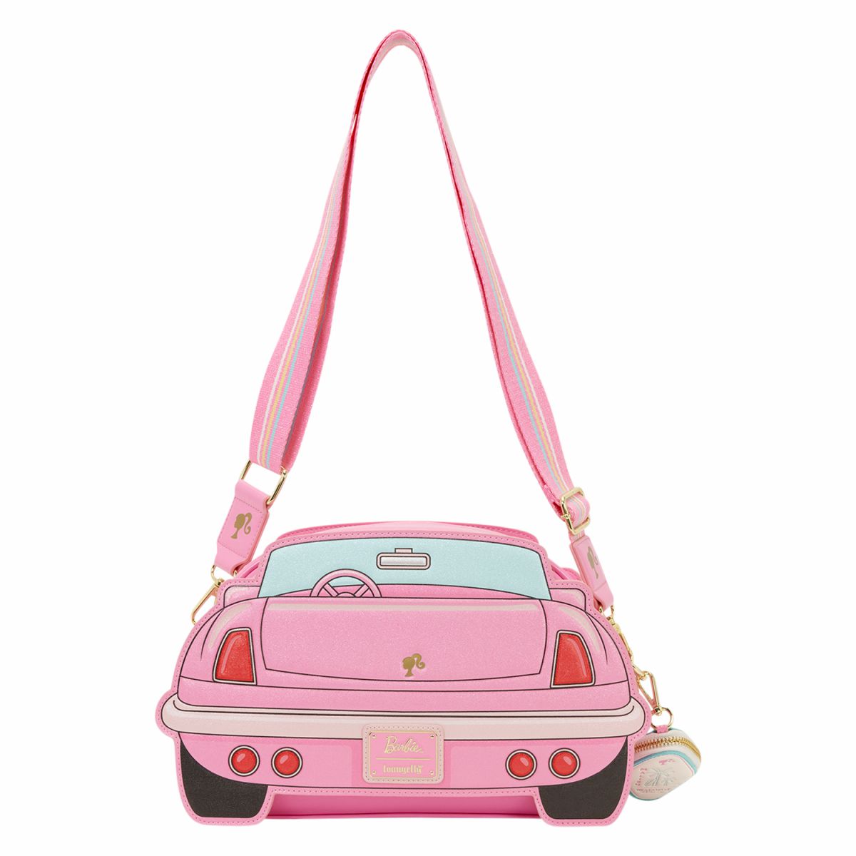 Barbie Corvette Car Light-Up Crossbody Bag with Coin Bag