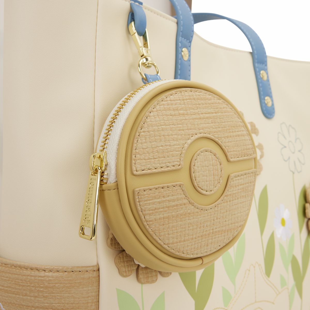 Pokémon Floral Tote Bag with Coin Bag