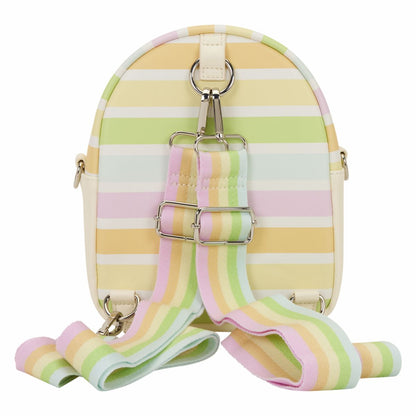 Mickey & Friends Rainbow Stripes Convertible Mini Backpack & Crossbody Bag