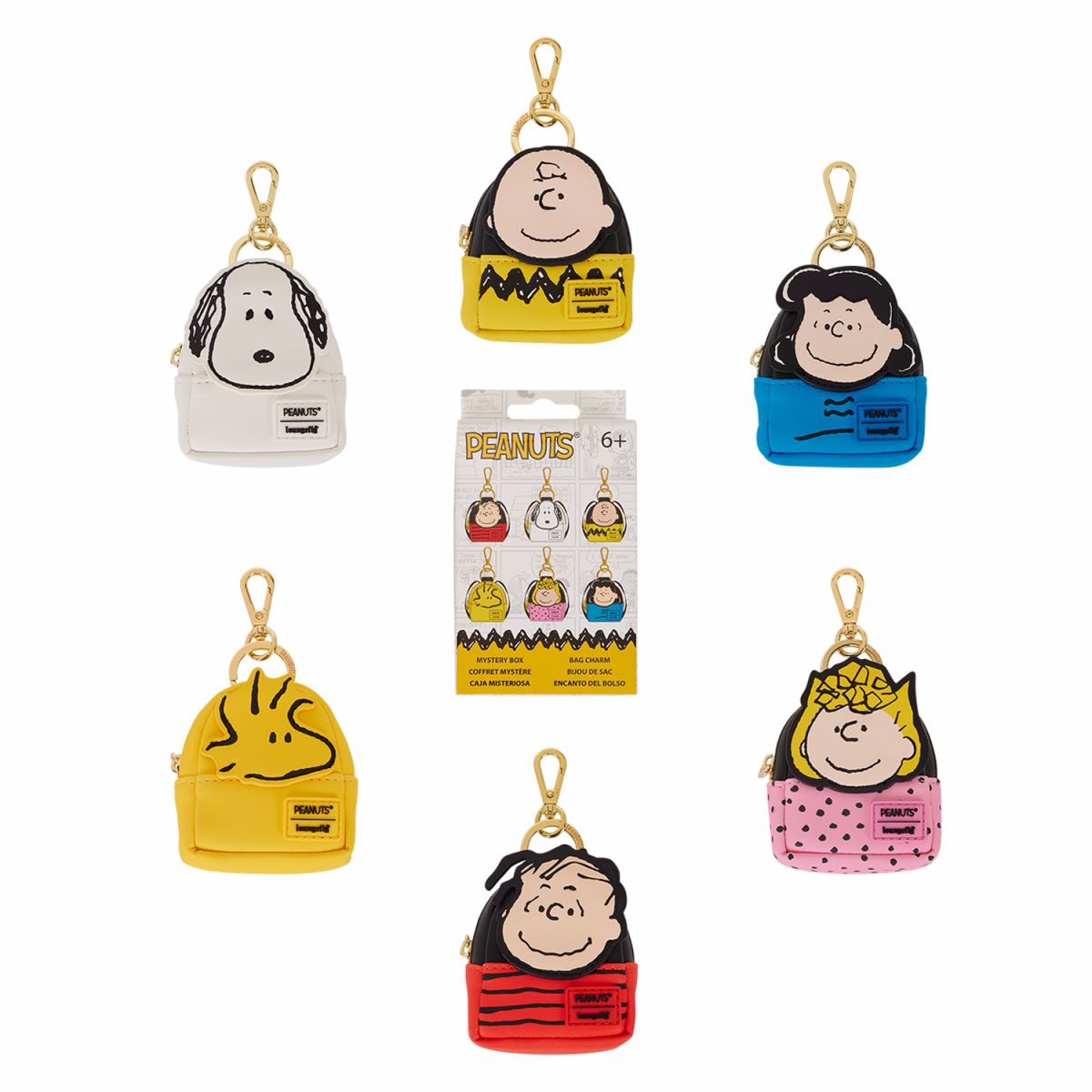 Peanuts Gang Cosplay Mystery Mini Backpack Keychain Charm