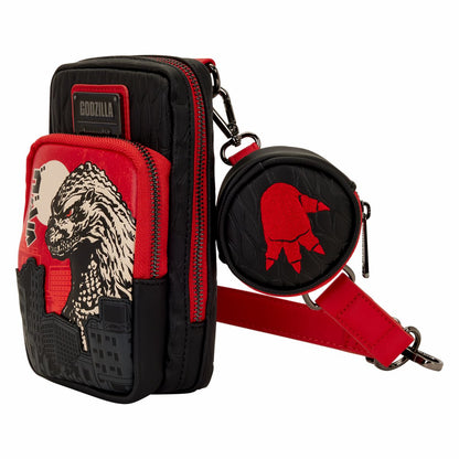 Godzilla Cell Phone Crossbody Bag with Coin Bag