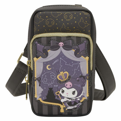 Sanrio Kuromi 20th Anniversary Cell Phone Crossbody Bag with Coin Bag