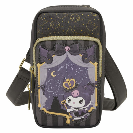 Sanrio Kuromi 20th Anniversary Cell Phone Crossbody Bag with Coin Bag