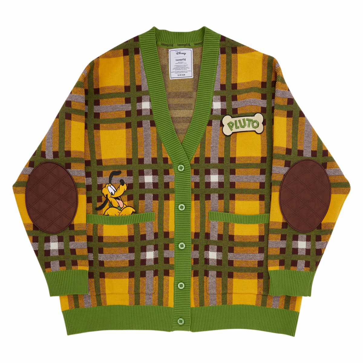 Pluto 95th Anniversary Plaid Knit Cardigan
