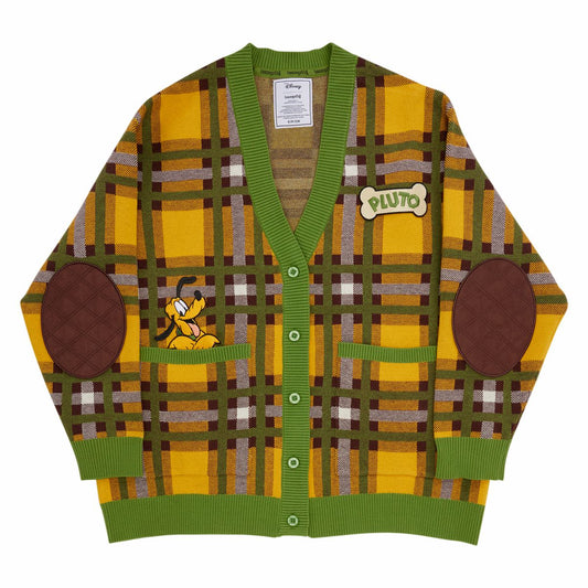 Pluto 95th Anniversary Plaid Knit Cardigan