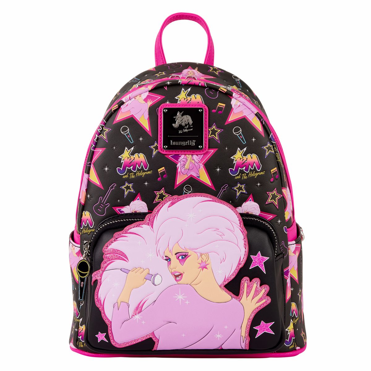 Jem and the Holograms Glitter All-Over Print Mini Backpack