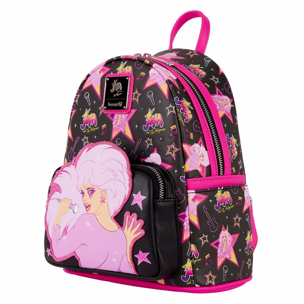 Jem and the Holograms Glitter All-Over Print Mini Backpack