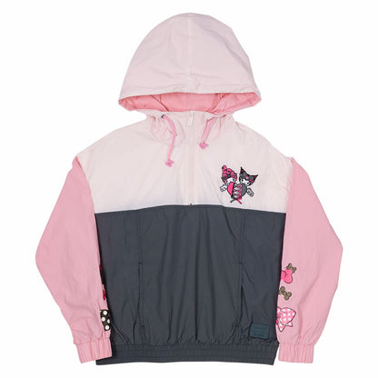 Sanrio My Melody & Kuromi Half-Zip Unisex Windbreaker Jacket