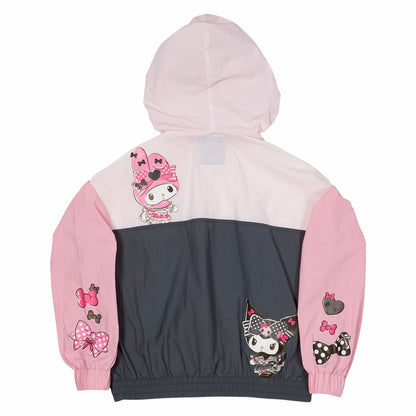 Sanrio My Melody & Kuromi Half-Zip Unisex Windbreaker Jacket