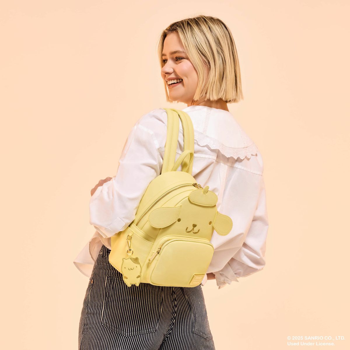 Sanrio Pompompurin Monochrome Cosplay Mini Backpack