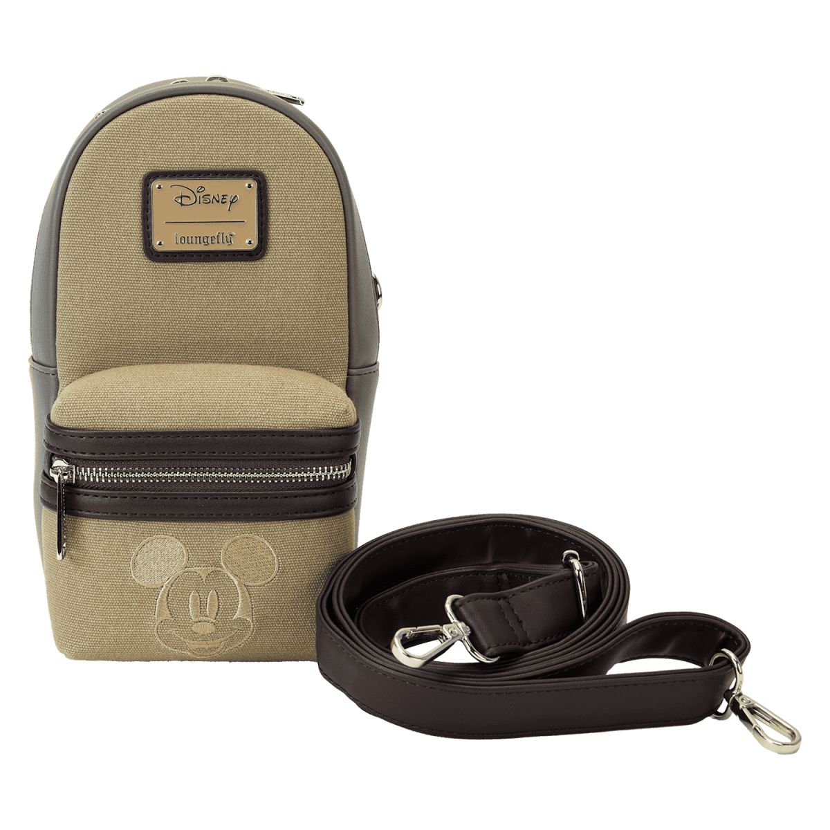 Mickey & Friends Canvas Drink Holder Crossbody Bag