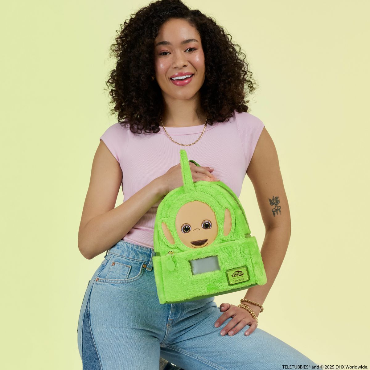Teletubbies Dipsy Plush Cosplay Light Up Mini Backpack