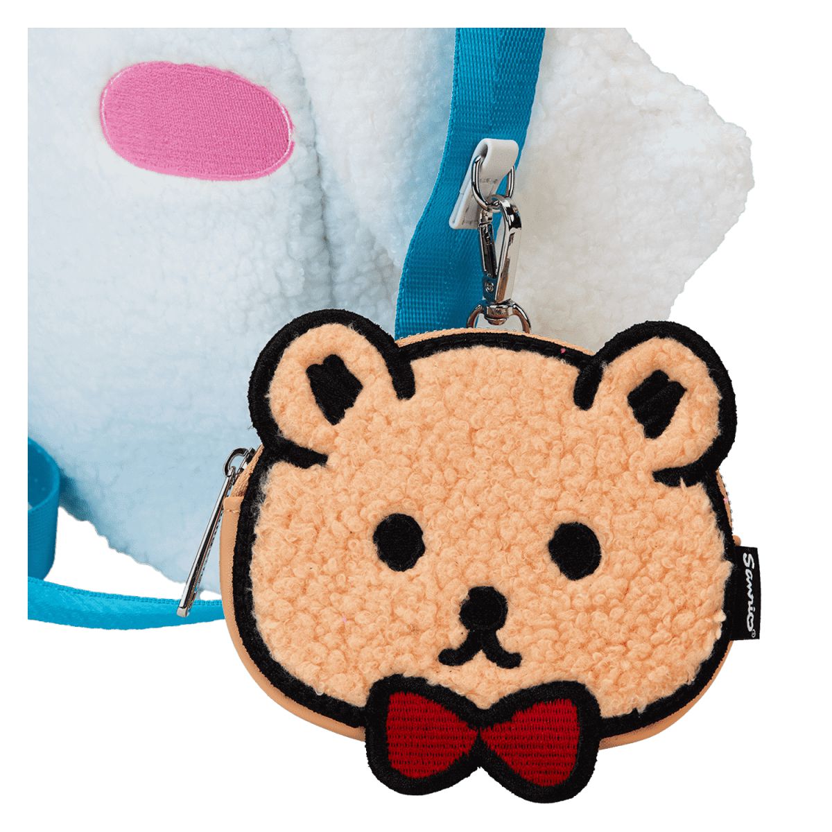 Sanrio Cinnamoroll Cosplay Sherpa Tote Crossbody Bag With Coin Bag