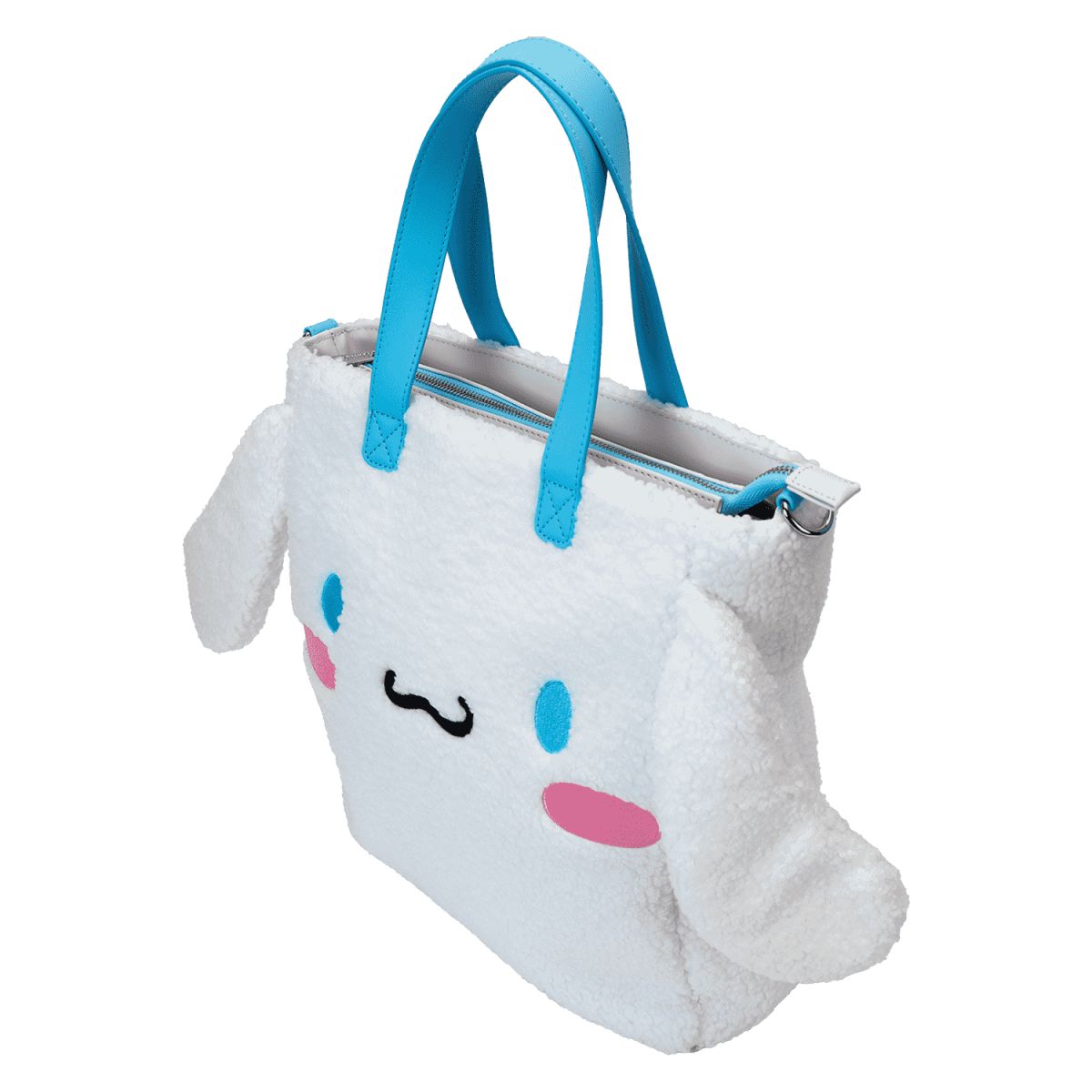 Sanrio Cinnamoroll Cosplay Sherpa Tote Crossbody Bag With Coin Bag