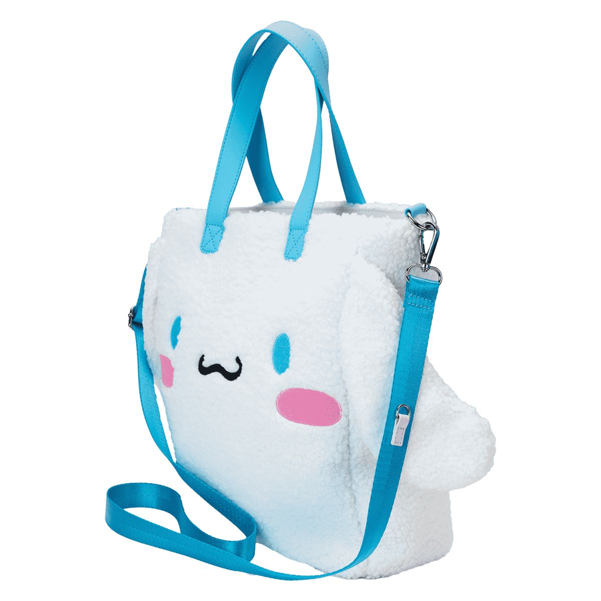 Sanrio Cinnamoroll Cosplay Sherpa Tote Crossbody Bag With Coin Bag