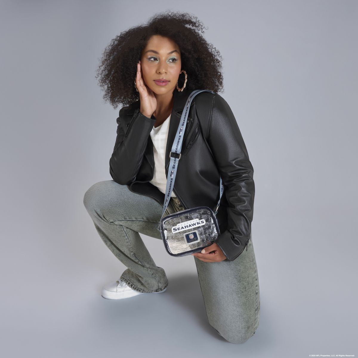 NFL Seattle Seahawks Clear Crossbody Stadium Bag