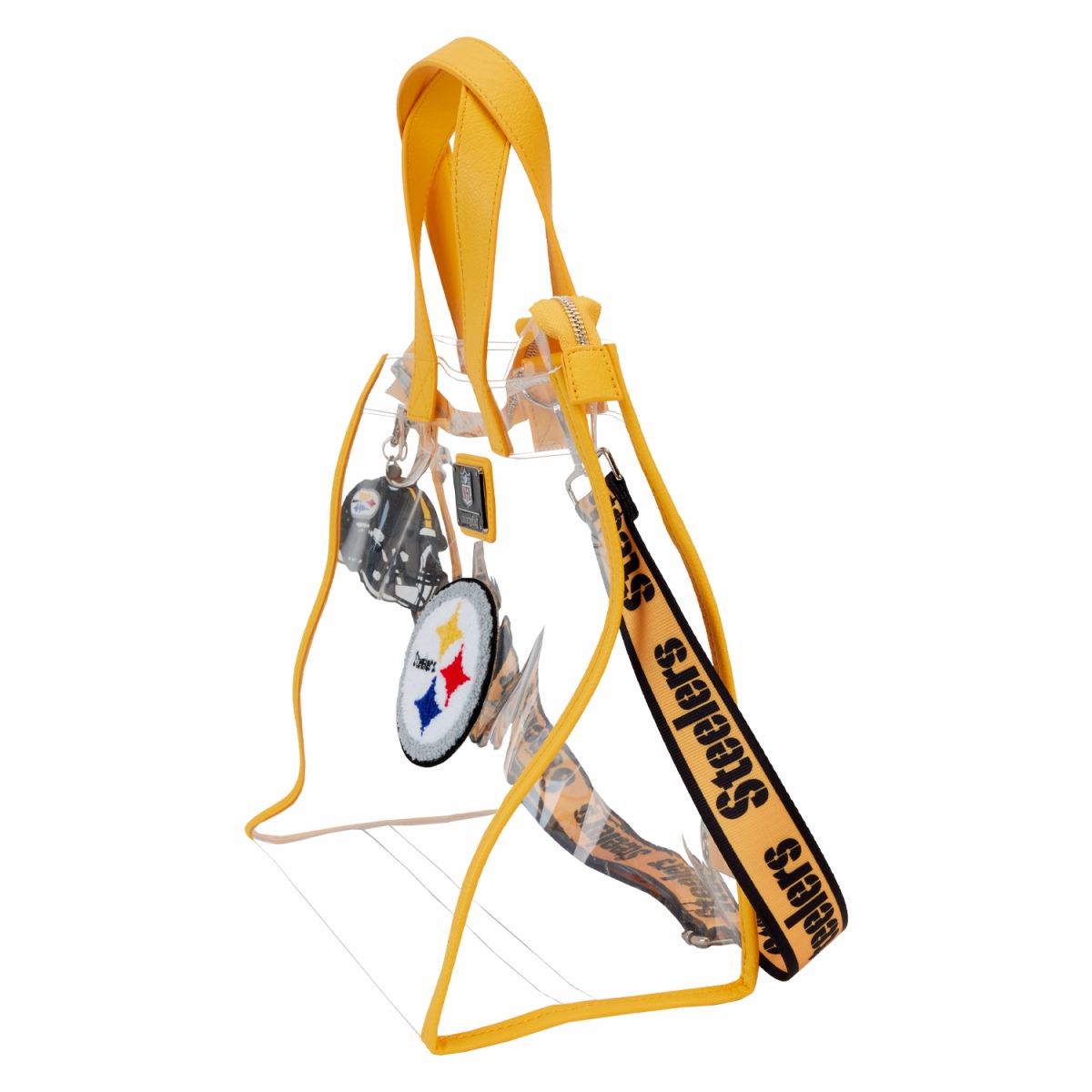 NFL Pittsburgh Steelers Clear Convertible Backpack & Tote Crossbody Stadium Bag