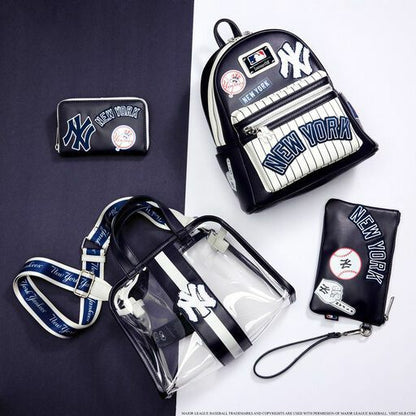 MLB NY Yankees Clear Tote Crossbody Stadium Bag with Pouch
