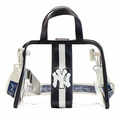 MLB NY Yankees Clear Tote Crossbody Stadium Bag with Pouch