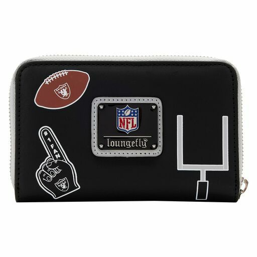 NFL Las Vegas Raiders Patches Zip Around Wallet