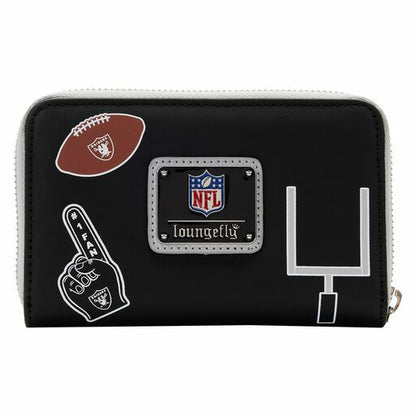 NFL Las Vegas Raiders Patches Zip Around Wallet