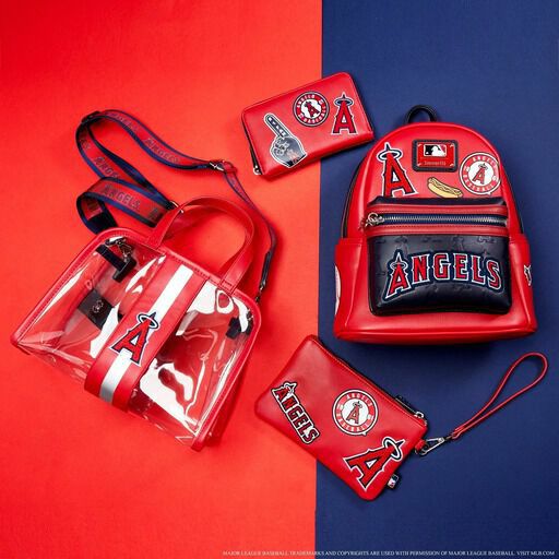 MLB LA Angels Clear Tote Crossbody Stadium Bag with Pouch