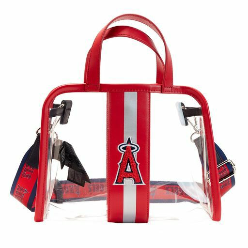 MLB LA Angels Clear Tote Crossbody Stadium Bag with Pouch