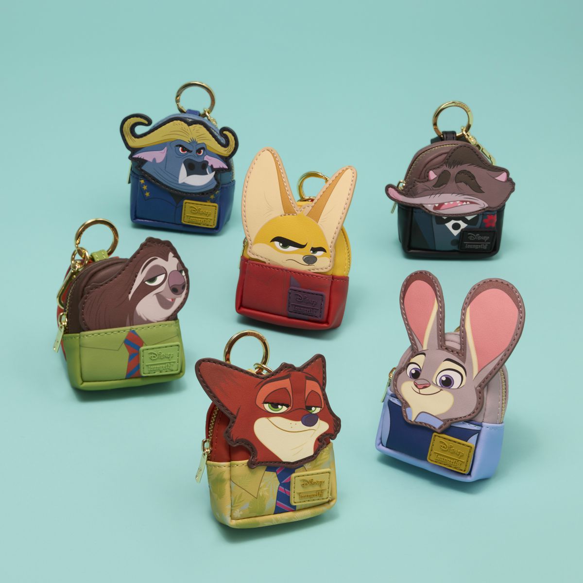 Zootopia 2 Cosplay Mystery Mini Backpack Keychain Charm