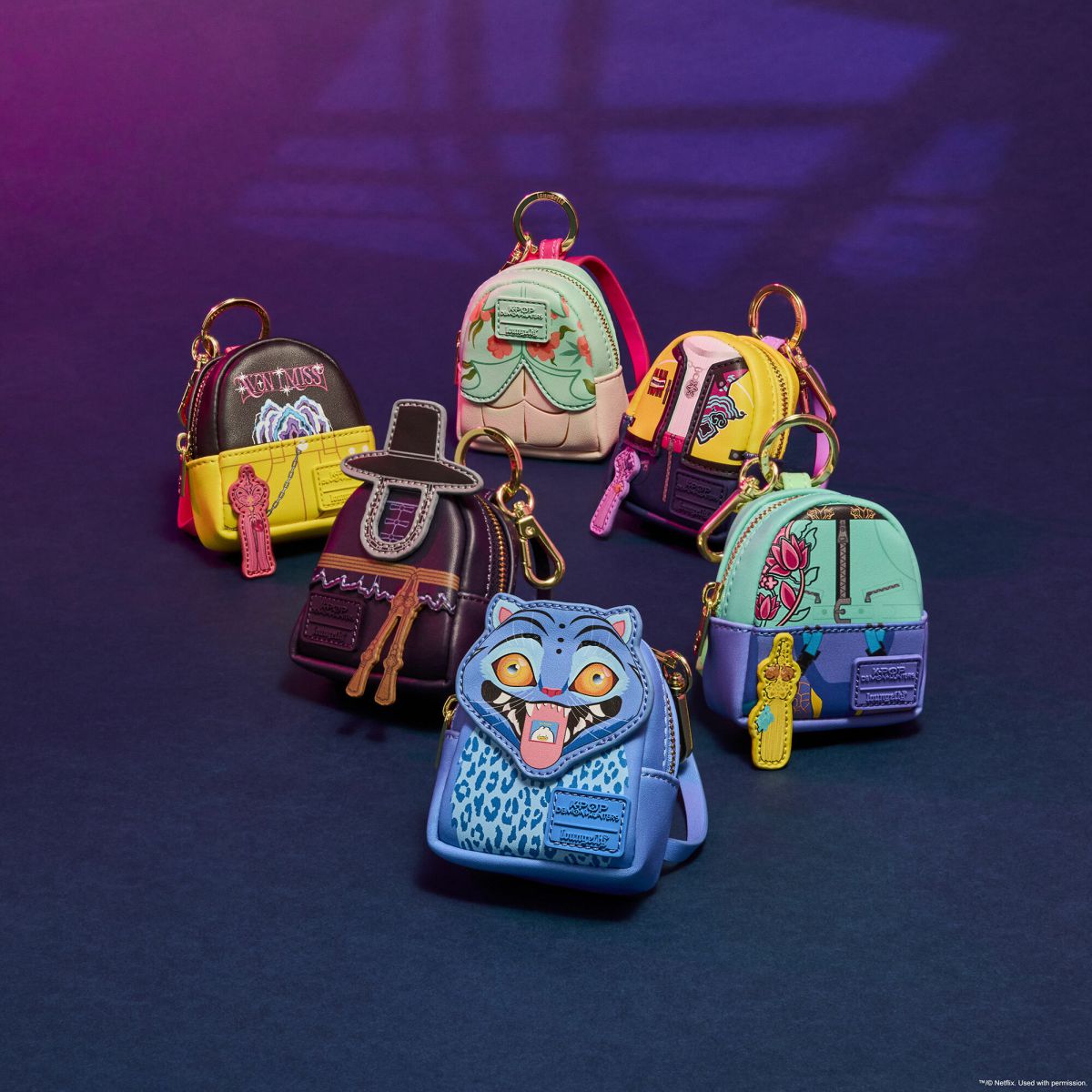 KPop Demon Hunters Cosplay Mystery Mini Backpack Keychain Charm
