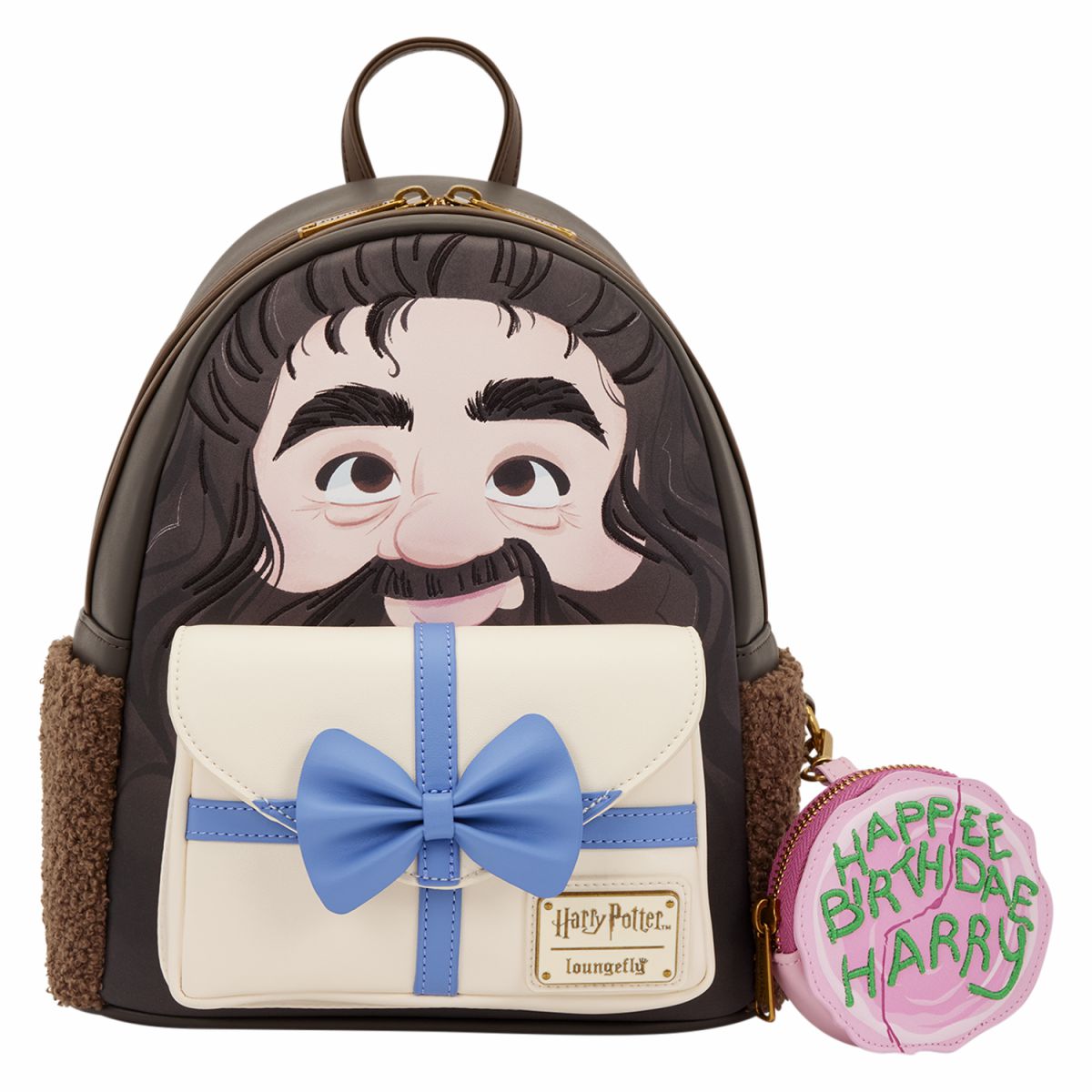 Harry Potter Hagrid Birthday Cake Cosplay Mini Backpack with Coin Bag