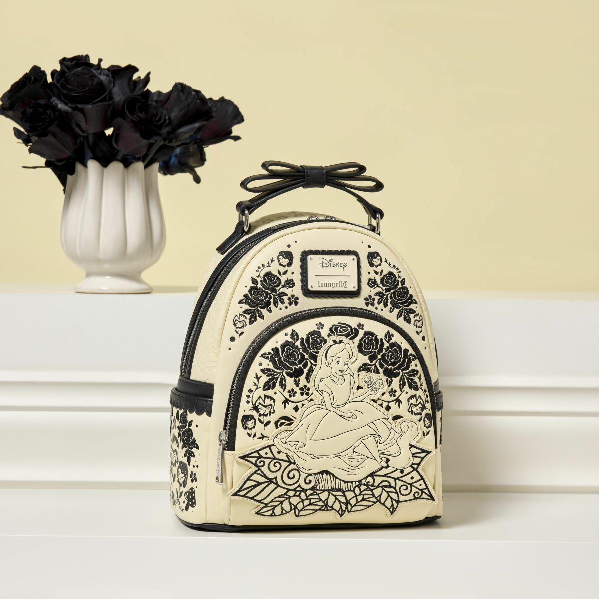 Alice in Wonderland Floral Mini Backpack