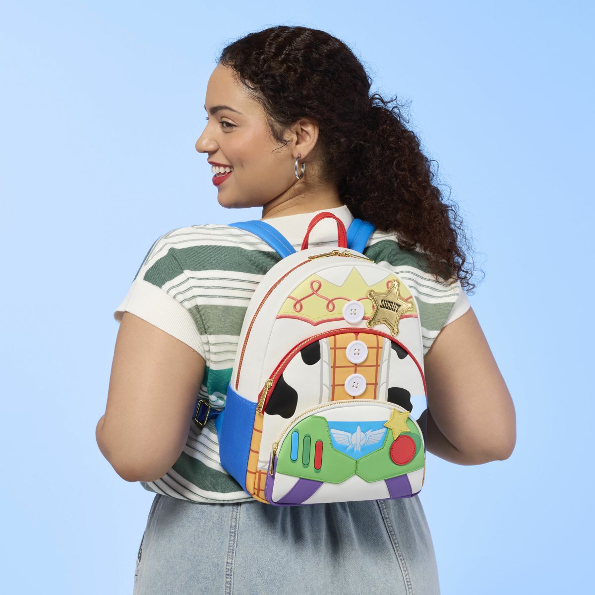 Toy Story 5 Triple Pocket Jessie, Woody, & Buzz Midi Backpack