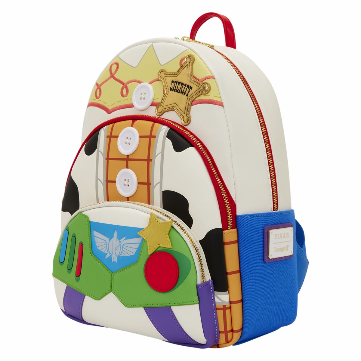 Toy Story 5 Triple Pocket Jessie, Woody, & Buzz Midi Backpack