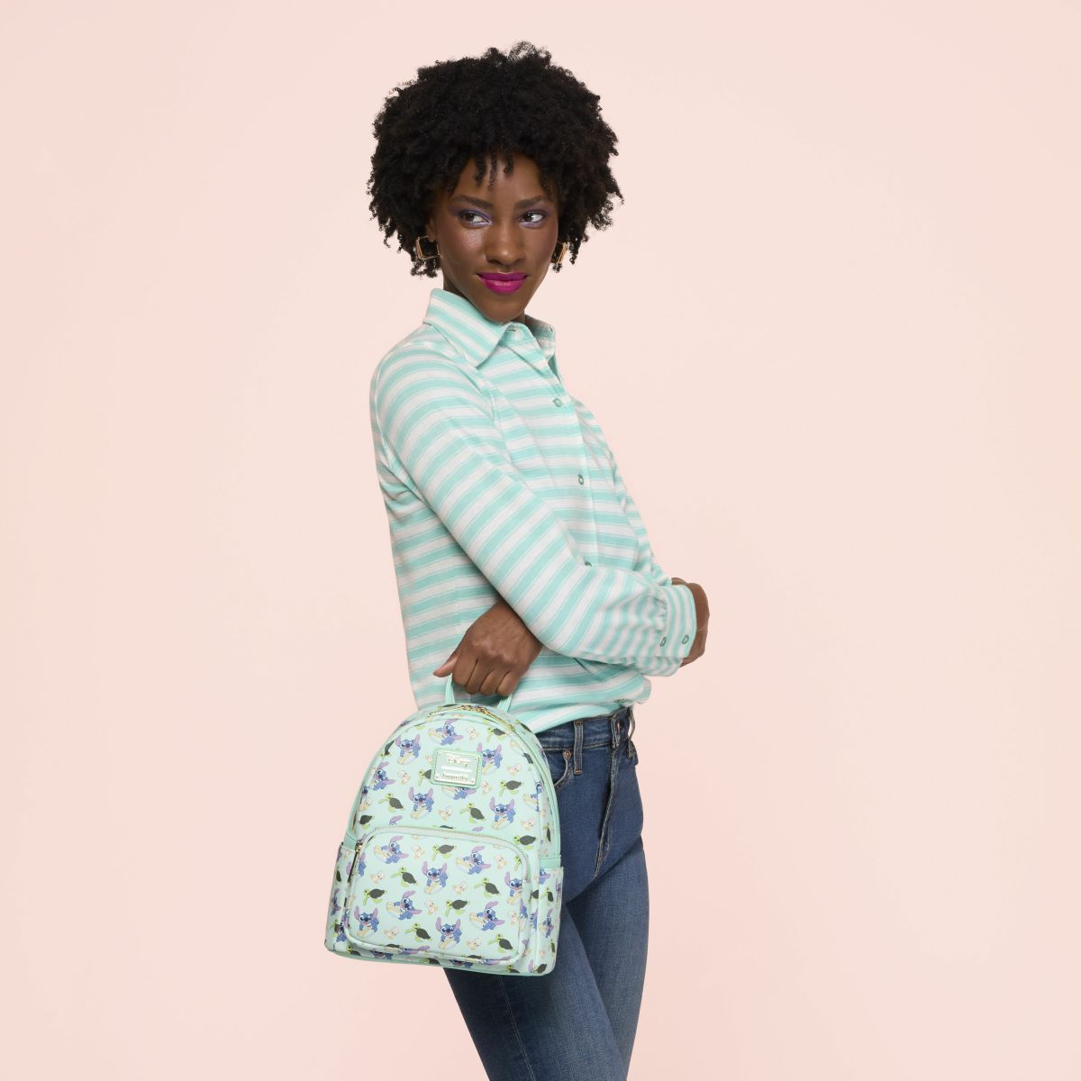 Lilo & Stitch Animal Friends All-Over Print Mini Backpack