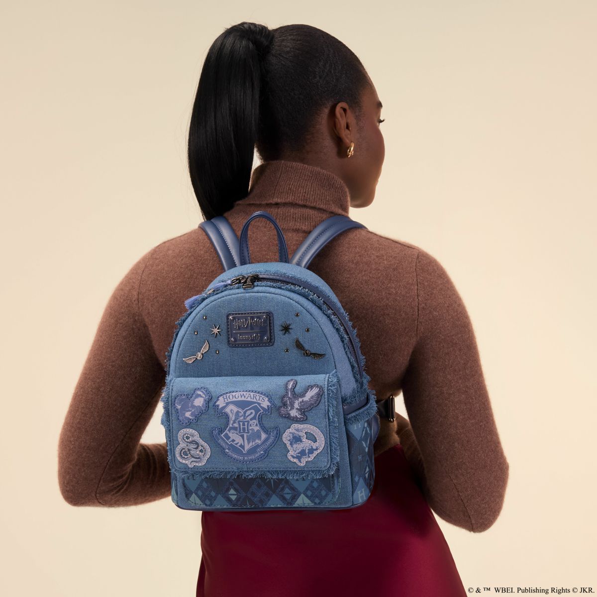 Harry Potter Hogwarts Denim Mini Backpack