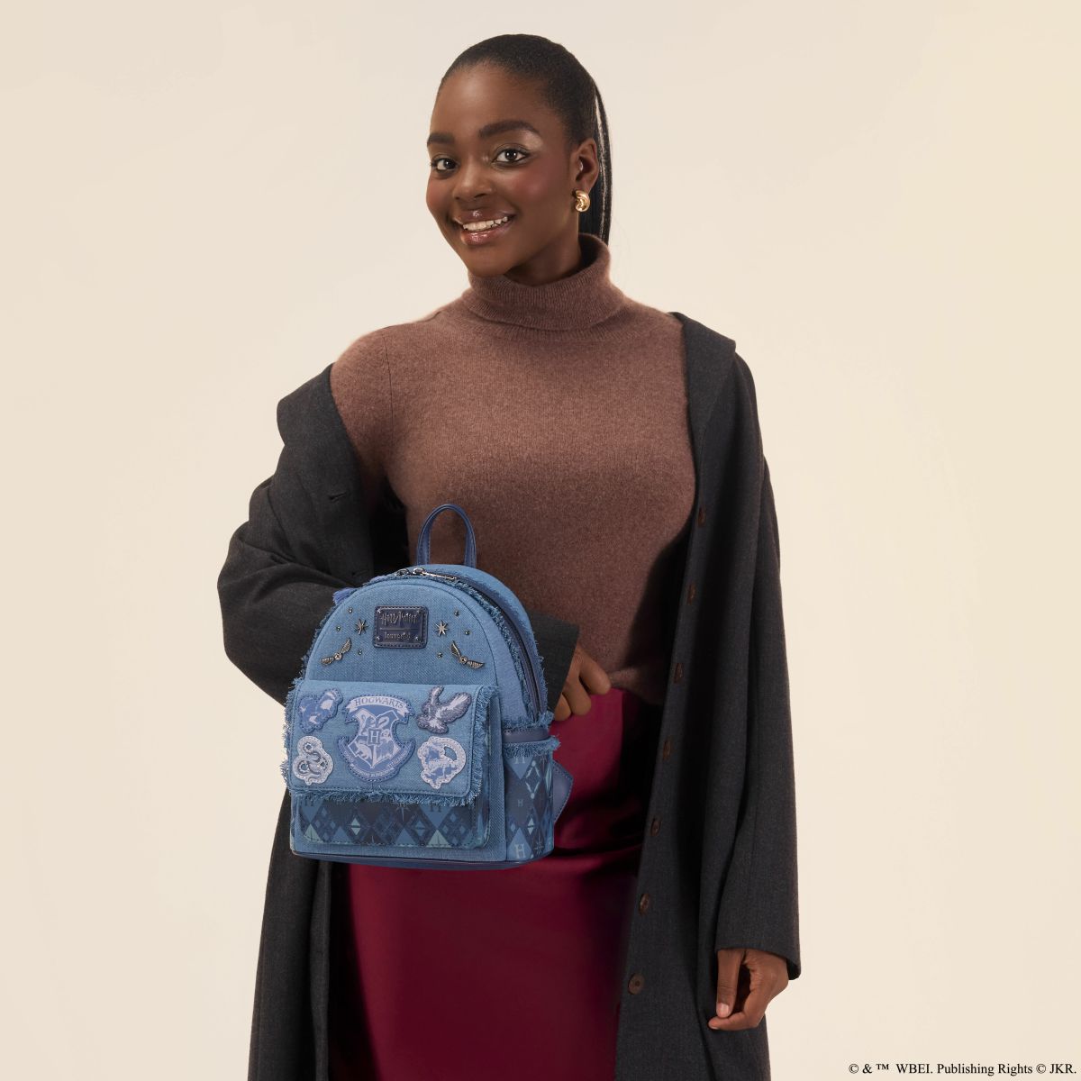 Harry Potter Hogwarts Denim Mini Backpack