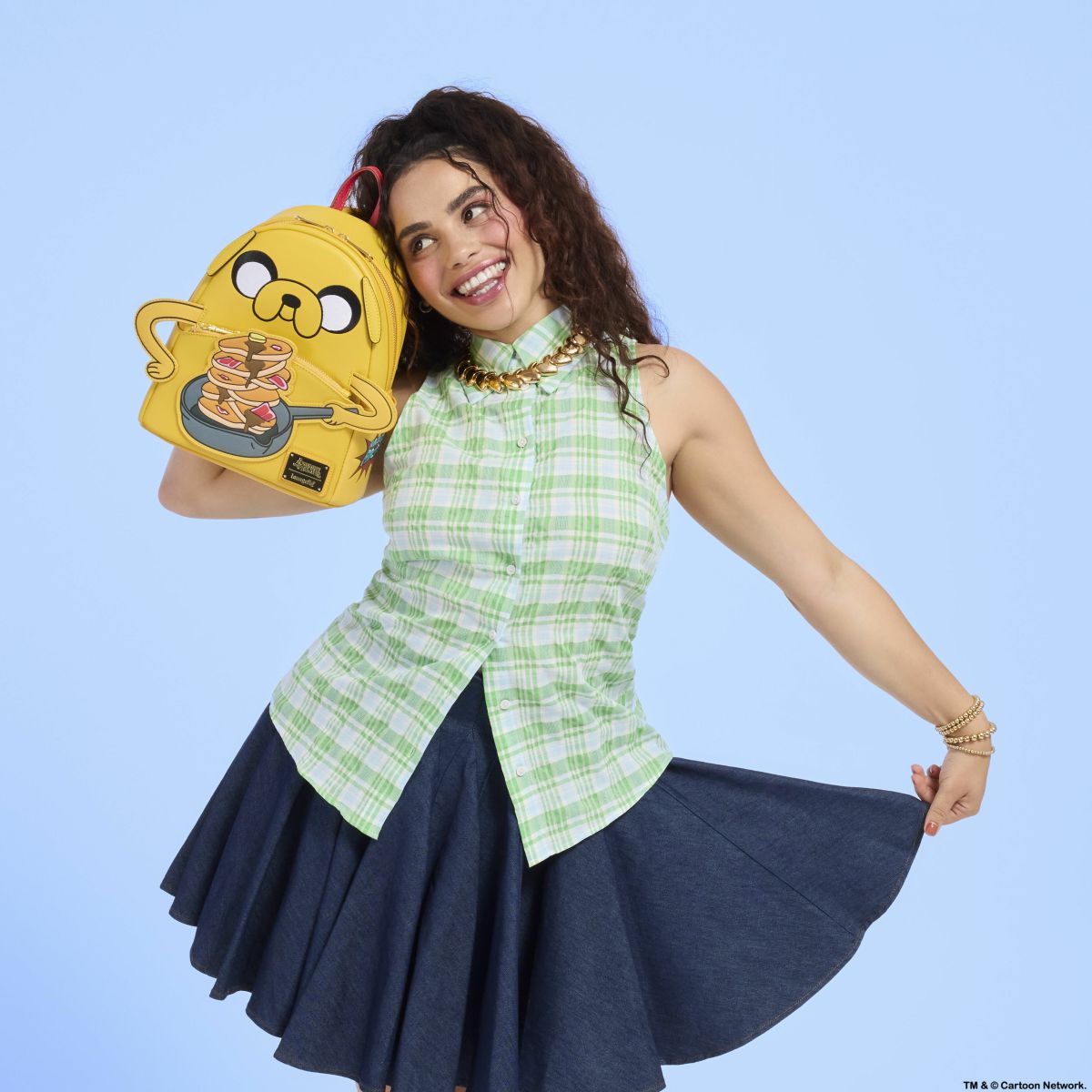 Adventure Time Jake Cosplay Mini Backpack