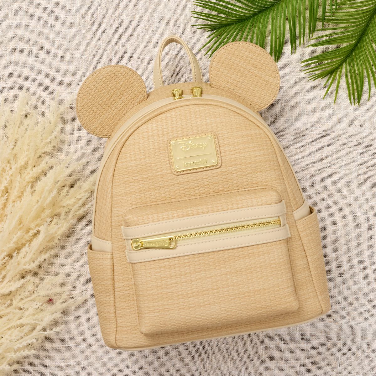 Mickey Mouse Woven Texture Mini Backpack